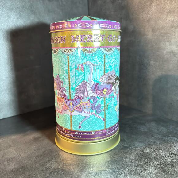 Fortnum & Mason The Magnificent Mini Musical Merry-Go-Round Tin - Empty - Picture 2 of 6